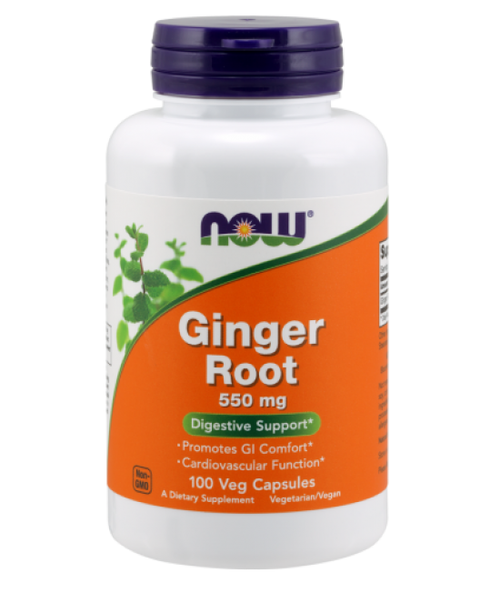 Ginger Root 550 Mg Veg Capsules