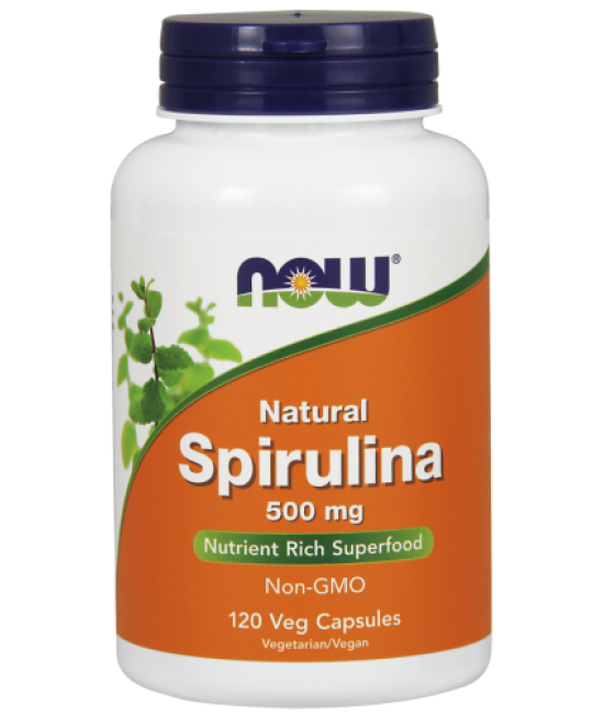 Natural Spirulina 500 Mg Veg Capsules