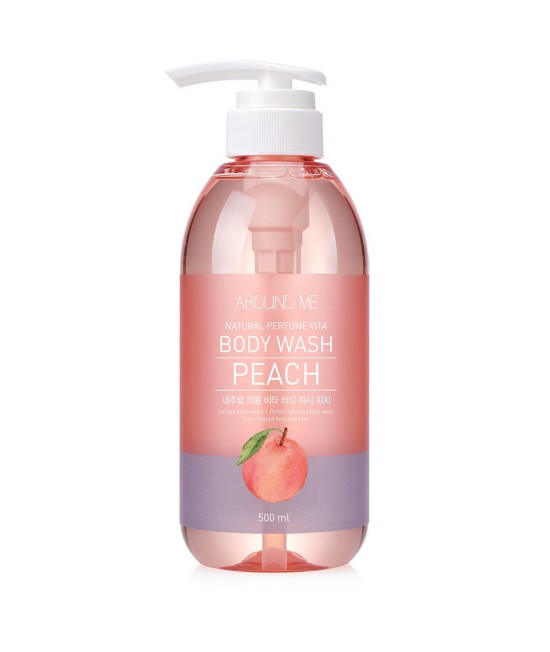 Around Me Natural Perfume Vita Body Wash Peach
