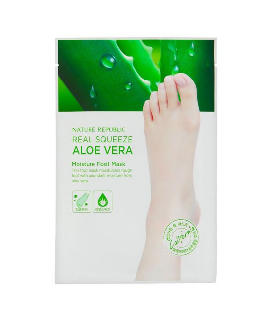 Real Squeeze Aloe Vera Moisture Foot Mask