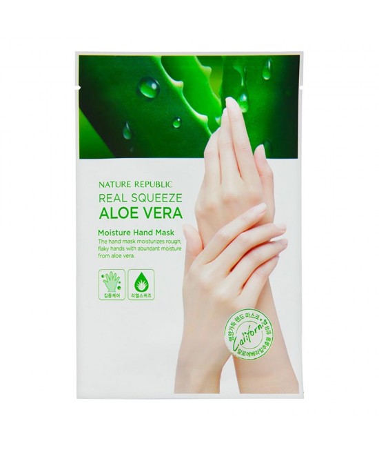 Real Squeeze Aloe Vera Moisture Hand Mask